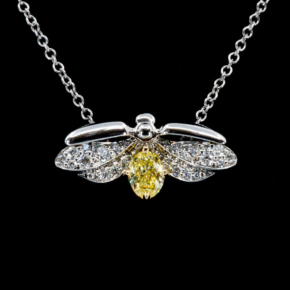 [Sold] Tiffany & Co. Yellow Diamond Firefly Pendant